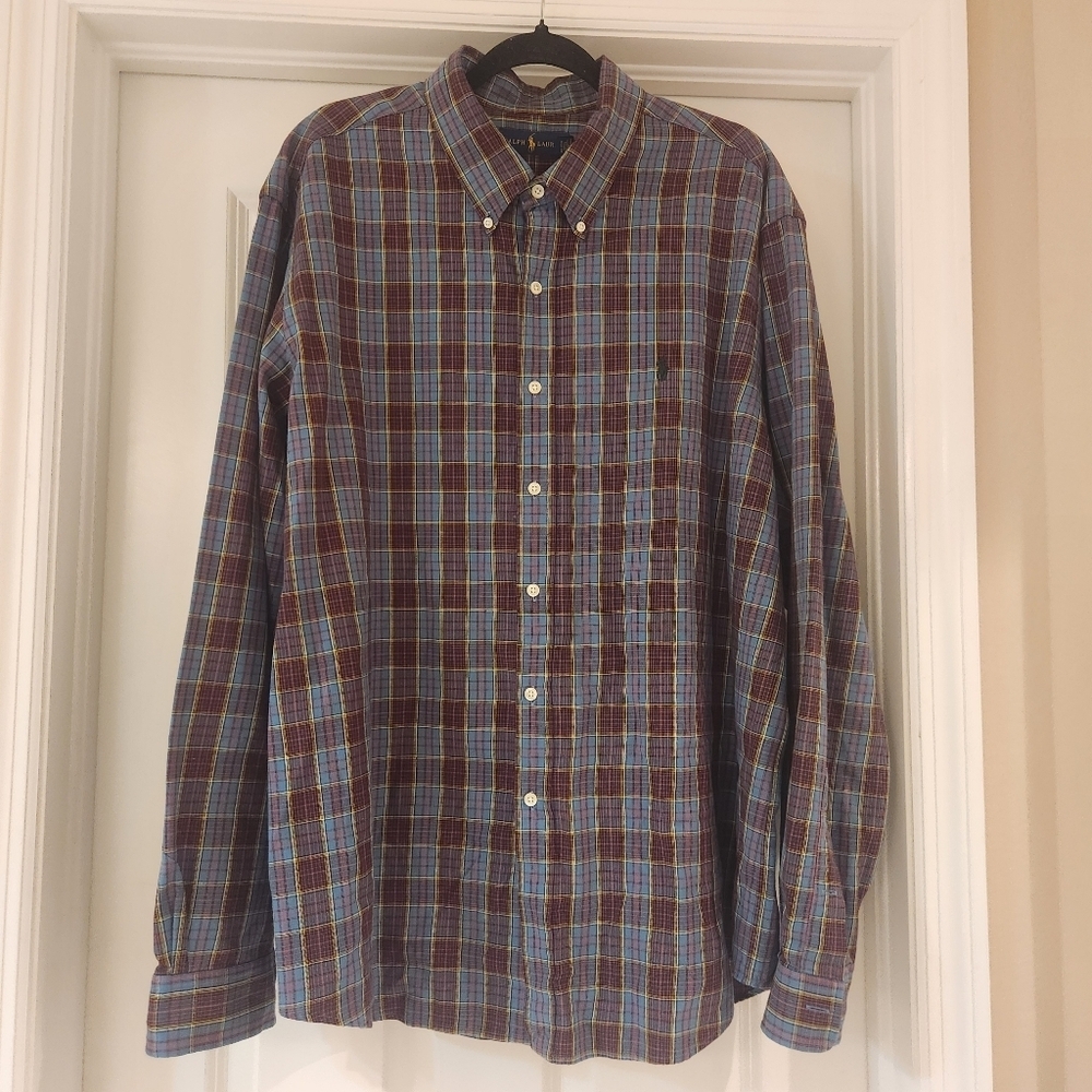 Men's Ralph Lauren Cotton Button Down Size XXL
